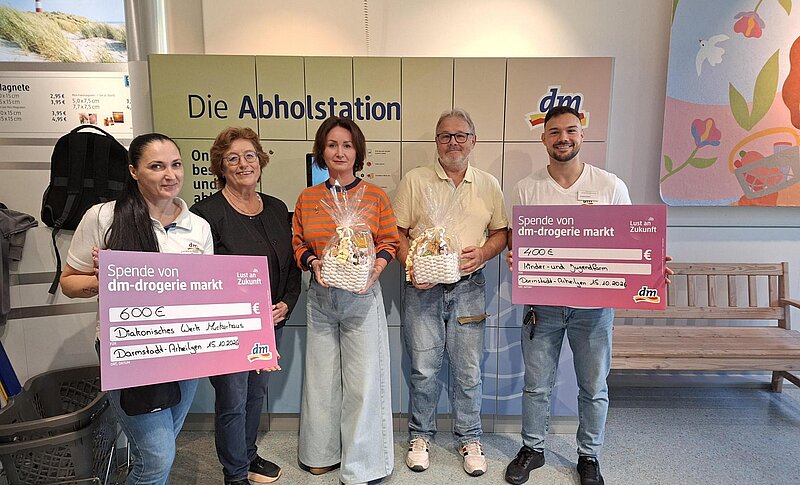 Muckerhaus freut sich über Spende aus dm Kampagne „Lust an Zukunft”